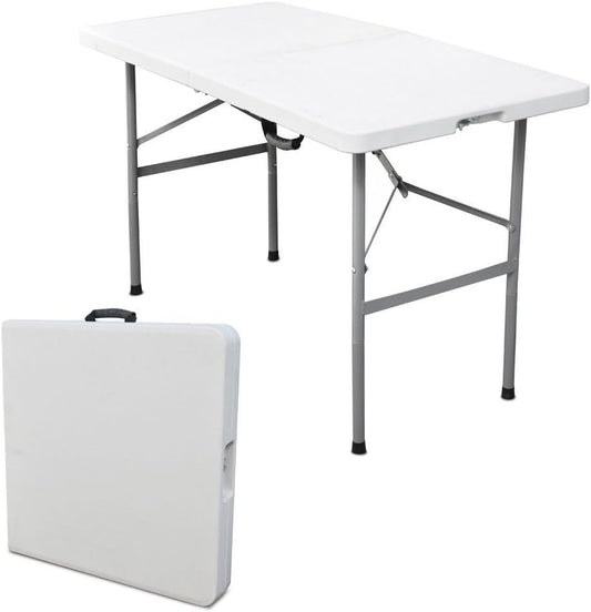 Tavolo Pieghevole in plastica HDPE 122x75 Rettangolare Cilvani